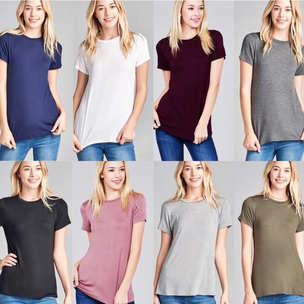 High neck Tee